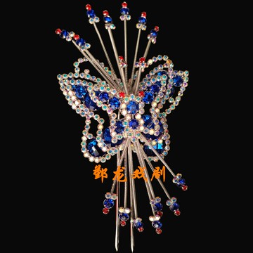 戲劇頭面戲曲頭飾京劇戲曲花旦包頭青衣頭面花旦小旦水鉆飾品泡子