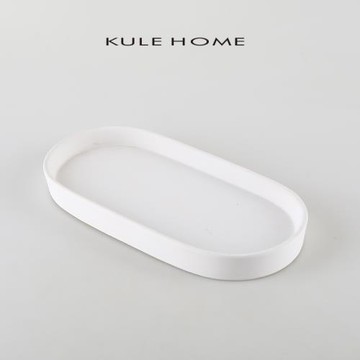 KULE HOME 創意簡約托盤壽司盤子日式可愛陶瓷少女西餐西式甜品盤