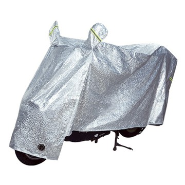 機車全包覆式加厚反光車罩  S(160 x 60 x 80cm)  銀色