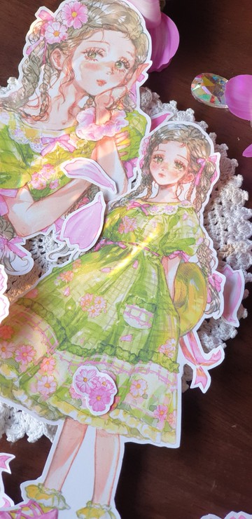 宇宙女孩 INS 風貼紙