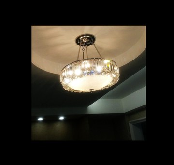 燈 燈具 吊燈 北歐吊燈 直徑36公分 餐廳吊燈 水晶燈 簡歐式大氣圓形創意書房臥室飯廳家用後現代燈