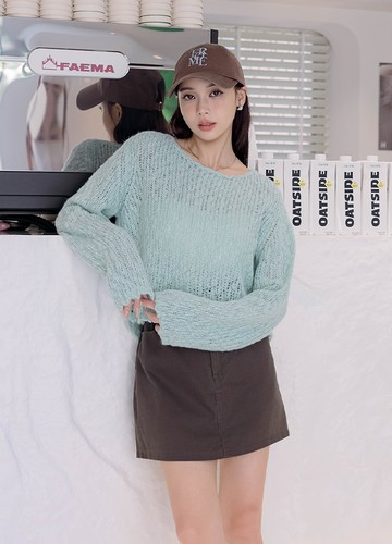 毛線感韓系毛衣