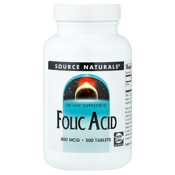 Source Naturals, 葉酸，800 微克，500 片