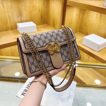 包包女網紅時尚質感ins單肩鏈條