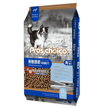 福壽實業 Pro's choice 博士巧思 成犬 機能乾飼料 大顆粒  骨骼關節保健  15kg  1袋
