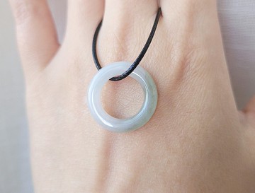 親翠 天然翡翠 冰漸層藍綠 溫柔感十足 戒鍊 鎖骨鍊