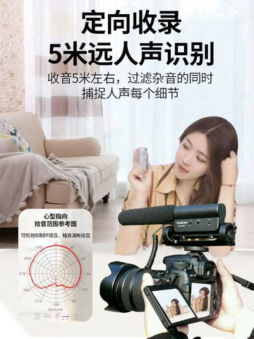 Takstar/得勝 SGC-598 采訪話筒單反相機錄音收音外接外置麥克風 小山好物嚴選