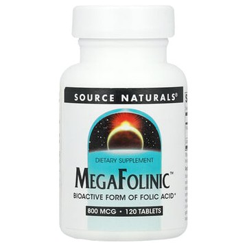 Source Naturals, MegaFolinic™，800 微克，120 片