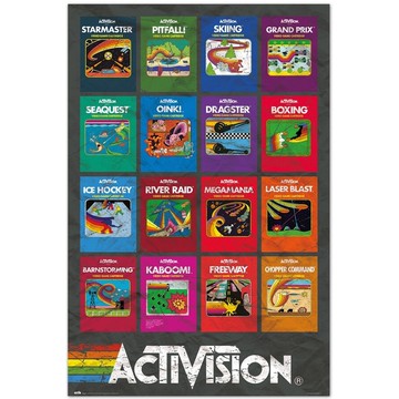 【ACTIVISION】動視遊戲 復古卡匣視覺海報