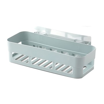 黏貼式置物架 一般款 Set 3 塑膠材質 置物架+貼片  26.5 x 13 x 9cm  北歐灰  1組