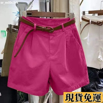 🚛限時低价🚛 大尺碼短褲 夏天褲子女 棉質短褲女2025夏季新款韓版短褲 寬鬆顯瘦高腰褲闊腿褲外穿薄款休閑褲五分褲