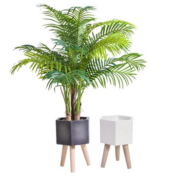 正想家居 北歐室內客廳大型仿真綠植假盆栽 夏威夷葵裝飾植物盆景