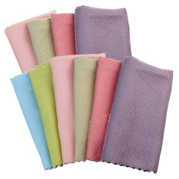 AHOYE 加大加厚魚鱗抹布 混合顏色  40 x 30cm  10條