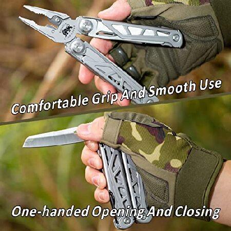 Multitool, 18-in-1 Heavy Duty Multitools Pliers,Survival Tools with Nylon Sheath, Professional Multipurpose Tools for Survival, Hiking, Camping, Explo