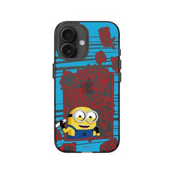 iPhone 16 Clear (相機按鈕) 酷墨灰 - Minions - Minions - Bob draws