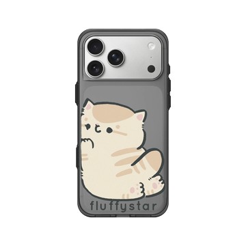 iPhone 17 Pro Max Clear (相機按鈕) 酷墨灰 - fluffystar 毛絨絨星人 - Bobo貼貼