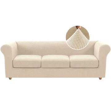 亞馬遜熱賣菠蘿格復古防水耐臟全分體平背沙發套高彈力全包沙發笠