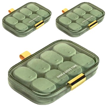 SSDream 8格高雅透視多格拆卸式收納藥盒 小  3個