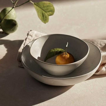 丹麥 Ferm LIVING FLOW 流動碗 燕麥米 L