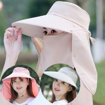 Decoy 一帽多戴口面罩可拆全方位防曬遮陽帽/3色可選