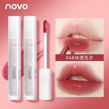 小紅書爆款💕NOVO唇釉鏡面水光唇蜜 滋潤 防水 不掉色 不沾杯 水潤 素顏口紅 顯白 裸妝口紅 學生 唇釉