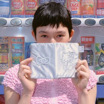 JOSEPH AND STACEY三麗鷗聯名SLEEK尼龍旅行護照夾-白