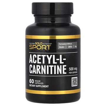 California Gold Nutrition, 乙醯左旋肉堿，500 毫克，60 粒素食膠囊