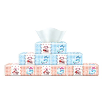 心相印嬰兒專用衛生紙抽紙巾整箱批大包L碼家用面巾紙實惠家庭裝