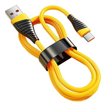 小麥購物 Type-C系列 USB-C快充數據線 120W L1378  2m  1個  黃色