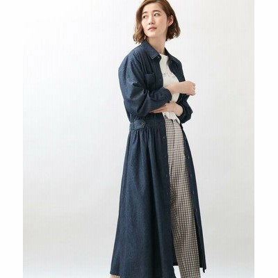 Grove デニムシャツワンピース 通販 Lineポイント最大get Lineショッピング