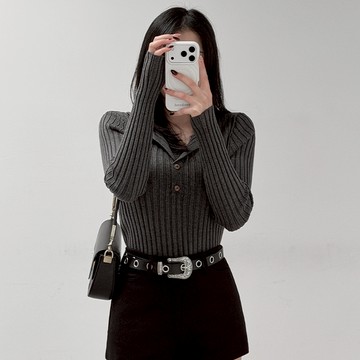 【Aa.chic熱賣商品】V領假兩件蕾絲針織上衣(四色).女裝/V領/蕾絲/針織/坑條/彈性/上衣【C9H1999】