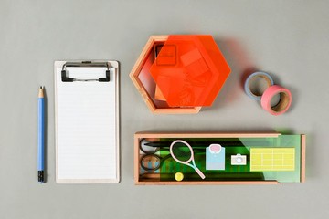 【Jeantopia】實木收納盒 多邊形壓克力置物盒 | 1530608