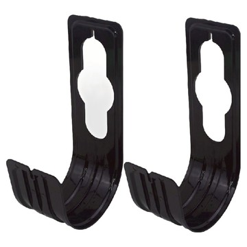 掛壁式水管收納掛勾 Set 加厚設計 承重力更強  黑色  2個