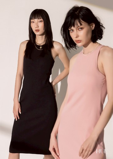 HUE 夏季舒棉針織Bra洋裝