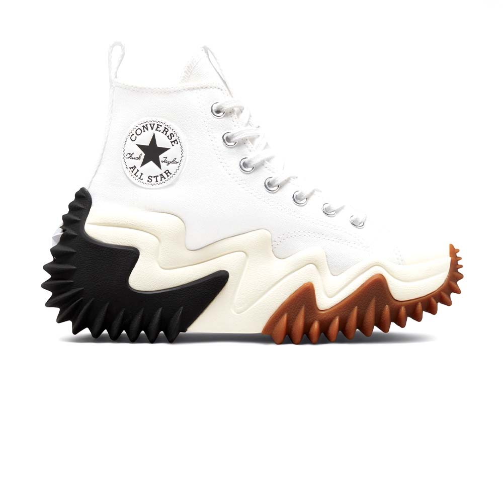 Converse RUN STAR MOTION 男女 白 高筒 波浪 厚底 鋸齒 增高 帆布鞋 171546C