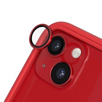 iPhone 13 mini 9H 鏡頭玻璃保護貼 紅