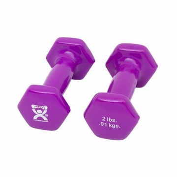 Dumbbell Pair Dumbbell CanDo 2 X 2 lbs. Violet 1 Pair by Fabrication Enterprises