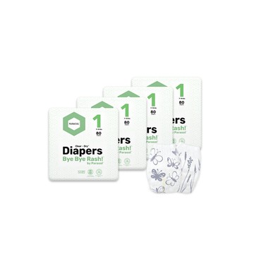 【Parasol】Clear + Dry™ 新科技水凝尿布-工藝升級版 囤貨箱購組