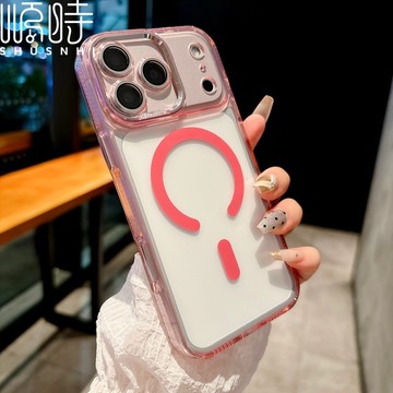 五金按鍵鏡框 磁吸 適用於 蘋果 iPhone 17 Air 16 15 14 13 12 11 Pro Max 保護殼