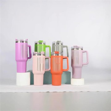 跨境一代40oz激光工藝汽車杯不銹鋼保溫保冷咖啡杯智能保溫杯車載