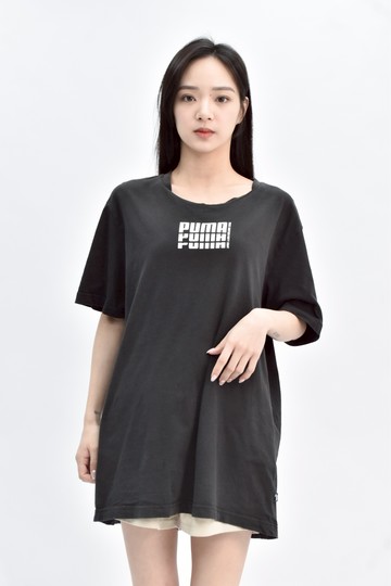 (XL) puma 黑色logo短袖上衣