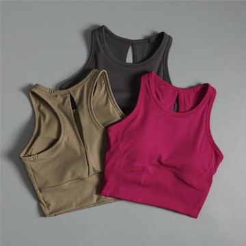 運動內衣女一體式跑步訓練防震文胸普拉提bra瑜伽健身背心外穿