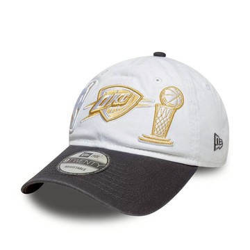 NEW ERA 男女 9TWENTY NBA 2025 RING CEREMONY 奧克拉荷馬雷霆  白 NE60850214