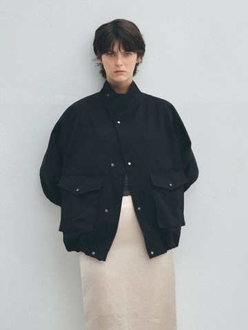 High Neck Field Jumper - Black
