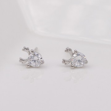 【小Ken先生】韓風｜低致敏｜925全純銀｜動物系列｜長出鹿角了｜耳環｜可改夾式