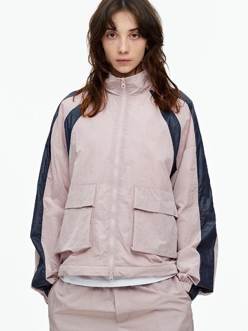 Front-Pocket Windbreaker Pink