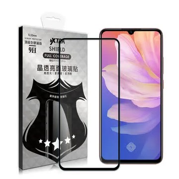VXTRA 全膠貼合 ViVo V17 / V17 Pro 共用 滿版疏水疏油9H鋼化頂級玻璃膜(黑) 玻璃保護貼