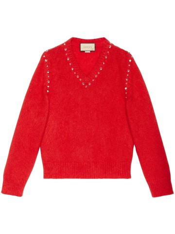 Gucci Mohair V-Neck Sweater