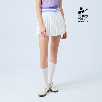 元動力 健身百褶網球褲裙(三色；S-L)