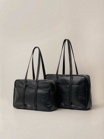 Leather Boston Bag_5colors (M/L)